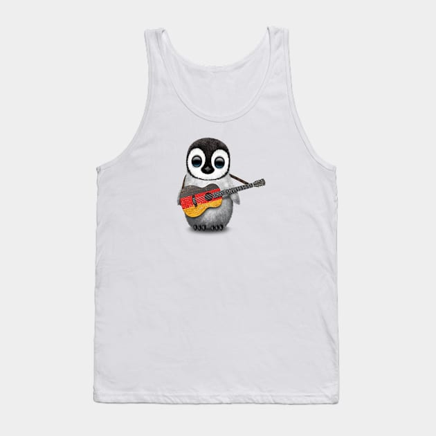 Baby Penguin Playing German Flag Guitar Tank Top by jeffbartels